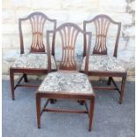 A Set of Six Regency-Style Dining Chairs