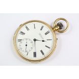 An 18ct Gold Open-Faced Pocket Watch