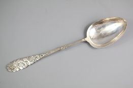 A Large Silver Plated Danish Basting Spoon