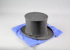 A Late Victorian Henry Heath Silk Folding Top Hat