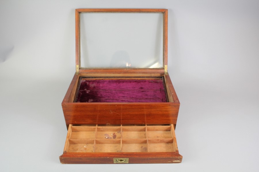 A Victorian Mahogany Table Top Display Case