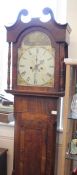 A 19th Century Oak Long Case Clock