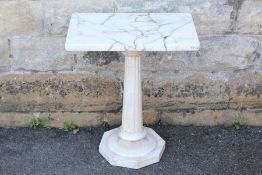 A White Marble Occasional Table