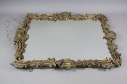 Antique Oak Framed Wall Mirror