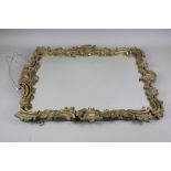 Antique Oak Framed Wall Mirror