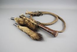 Antique Leather Kennel Whip