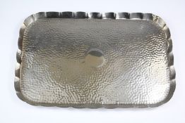 A Hammered Silver Tray