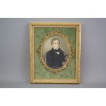 A 19th Century Oval Portrait Miniature