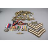 A Wooden Box of Military Memorabilia