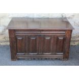 Antique English Oak Coffer