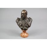 A Bronze Bust of King Edward VII