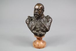 A Bronze Bust of King Edward VII