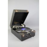 A Columbia Grafonola 201 Record Player