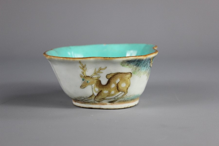 An Antique Chinese Tongi Lotus Bowl