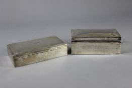 A Double Silver Cigarette Box