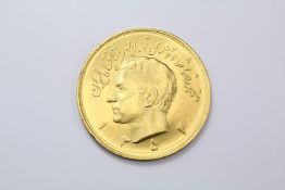 Iran Five Pahlavi 22ct Gold Coin