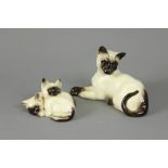 A Royal Doulton Porcelain Siamese Cats