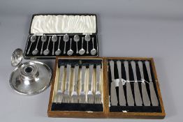 A Set of Gladwin Embassy Silver Plate Fish Knives and Forks