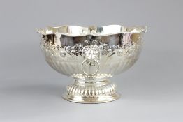 A Silver Plated Punch Bowl