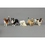 Five Beswick Dog Figurines