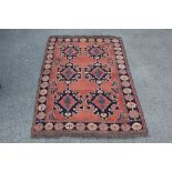 An Afghan Wool Carpet