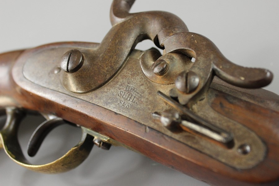 A 19th Century Prussian Suhl Sauer & Sohn Percussion Pistol - Image 3 of 13