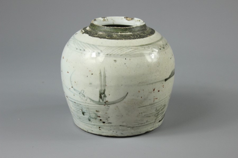 Antique Chinese Blue and White Ginger Jar - Image 2 of 8