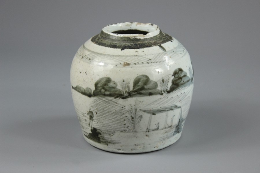 Antique Chinese Blue and White Ginger Jar - Image 7 of 8