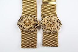 Pair of 19th Century 14ct Yellow Gold, Enamel and Pearl Bracelets