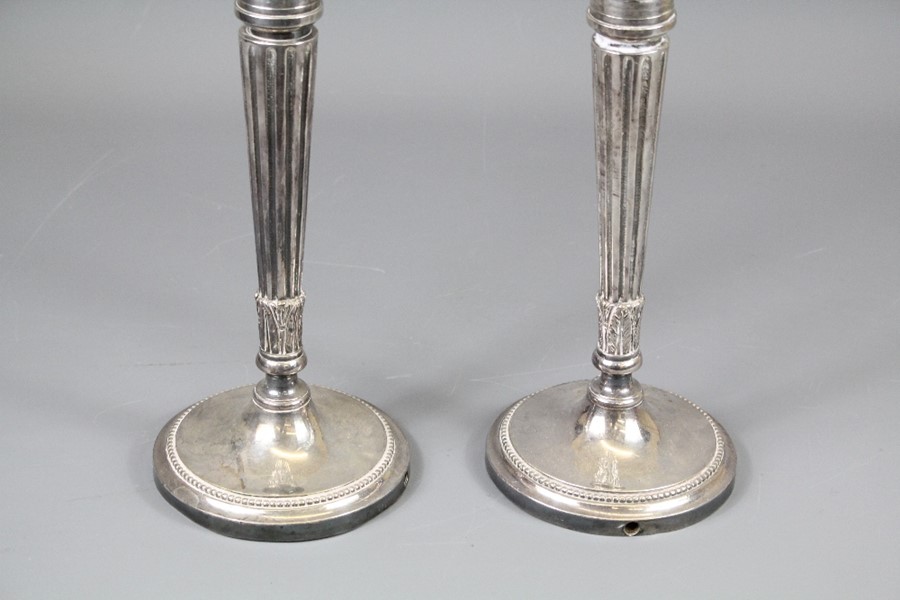 A Pair of Heavy Candle Stick Holders - Image 3 of 3