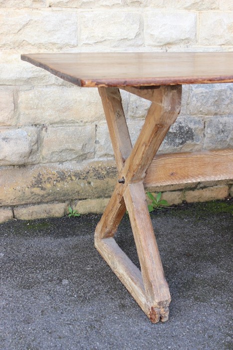 Antique Pine Dining Table - Image 3 of 5