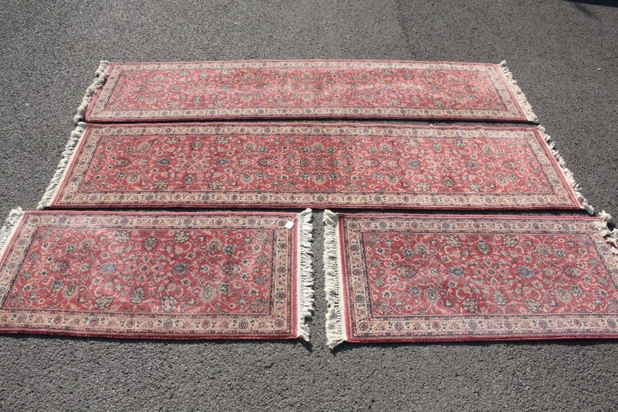 Four 20th Century Woollen Carpets