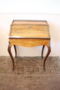 A Lady's 1880's Rosewood Bonheur du Jour