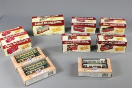 Thirty Four Vintage 1:76 Scale Buses and Trams