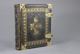 A 19th Century Leather Bound Family Bible