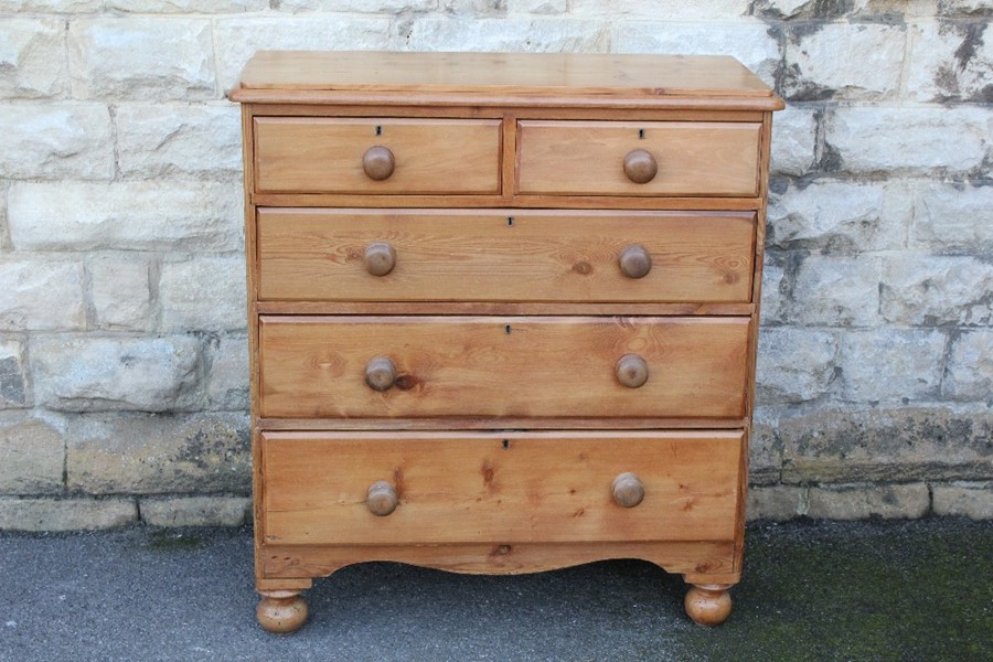 A Pine Chest of Drawers