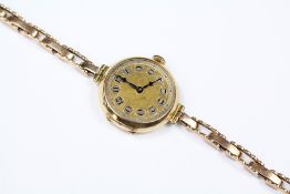 A Lady's 9ct Gold Cocktail Watch