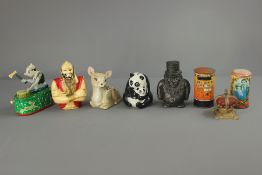 A Collection of Vintage Cast Metal Money Boxes