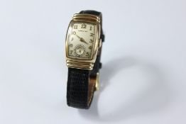 A Hamilton Gold-plated Vintage Wrist Watch