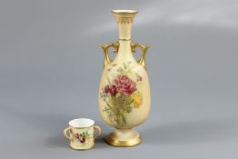 A Royal Worcester Blush Ware Vase