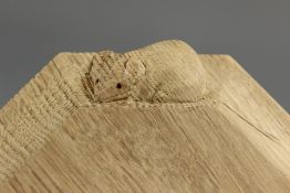 A Robert Thompson (Mouse Man) Oak Teapot Stand