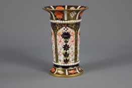A Royal Crown Derby Pillar Vase