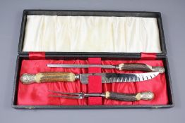 An Antler Handled Cooper Bros & Sons Ltd Carving Set