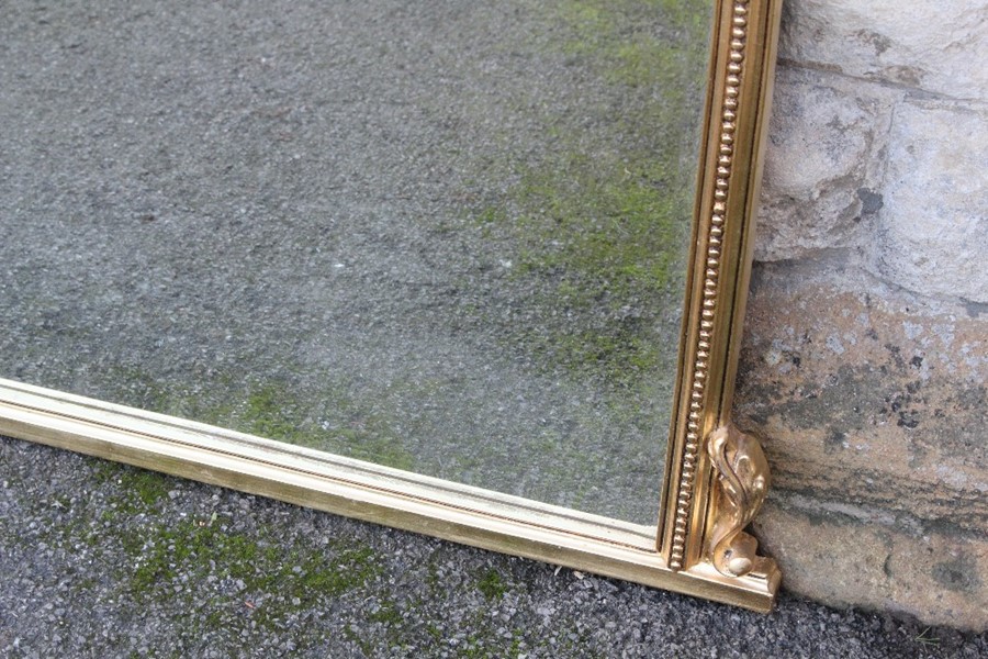 A Large Bevelled Overmantel Mirror - Image 3 of 3