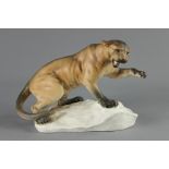 Beswick Pottery Snarling Mountain Lion