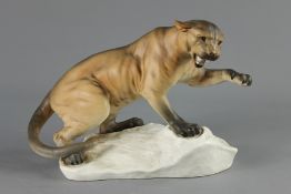 Beswick Pottery Snarling Mountain Lion