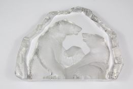 Mats Jonasson (Swedish) Glass Sculpture