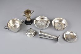 A Silver Lidded Pin Dish