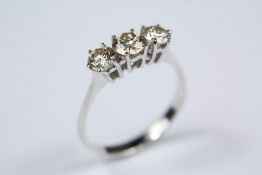 An 18ct White Gold Diamond Ring