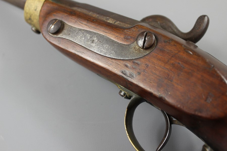 A 19th Century Prussian Suhl Sauer & Sohn Percussion Pistol - Image 6 of 13